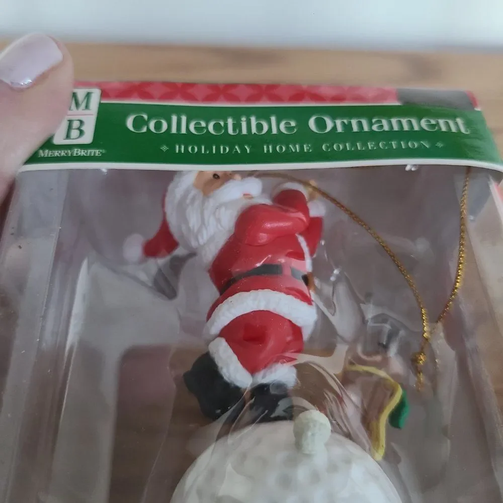 Vintage Christmas Tree Ornaments and Santa Snow Globe Décor Bundle Lot
